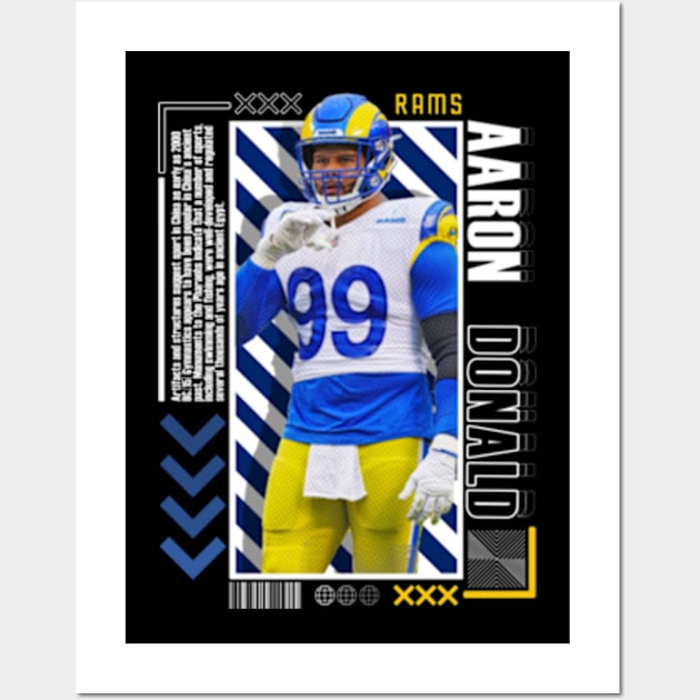 Aaron Donald Paper Poster Version 10 Wall Art by art.Hamdan